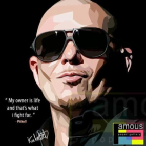 Pop Art Wall Decoration Drawing (Pitbull) modern abstract painting decor