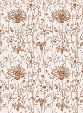 Poppy Field, Wallpapernordic minimalist wallpaper