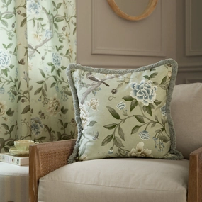 Porcelain Garden Chenille Cushion Sagehome decor ,wall decor 