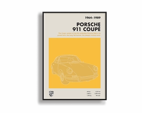 Porsche 911 Coupenordic style wall decor