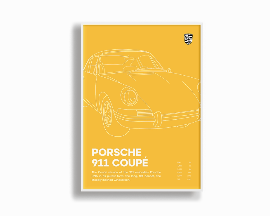 Porsche 911 Coupe Yellow