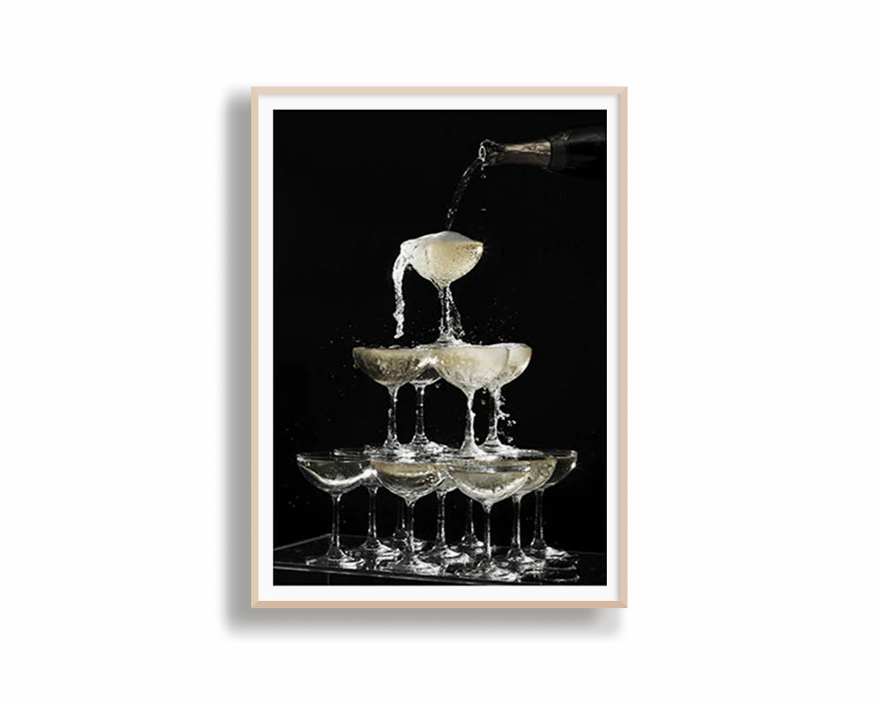 Poster Hub - Black Champagne Mountain