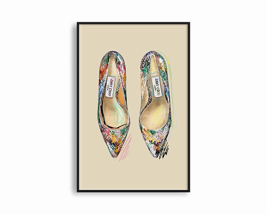 Poster Hub - Cinderella Shoesnordic style wall decor