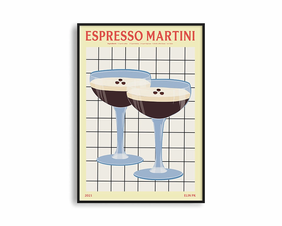 Poster Hub - Espresso Martinimodern abstract painting decor
