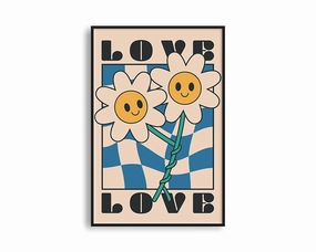 Poster Hub - Flower Lovemodern abstract painting decor