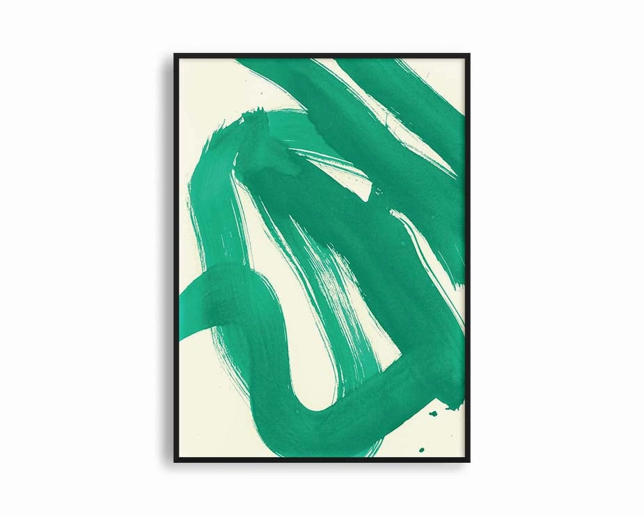 Poster Hub - Green Play Postermodern abstract painting decor