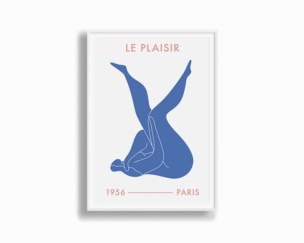 Poster Hub - La Plaisir Art Framed