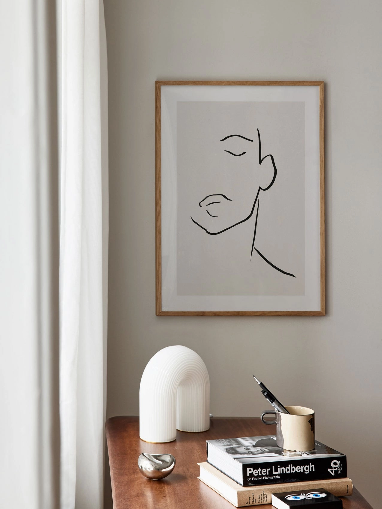 Poster Hub - Line Impression Art Framed