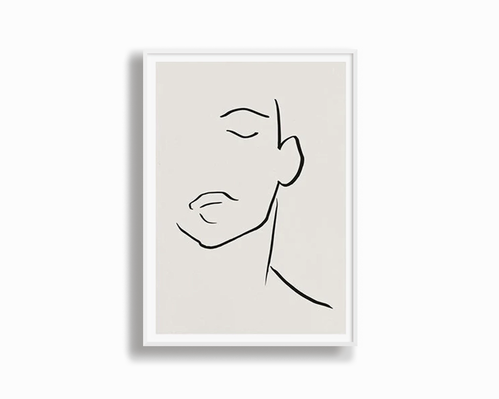 Poster Hub - Line Impression Art Framed
