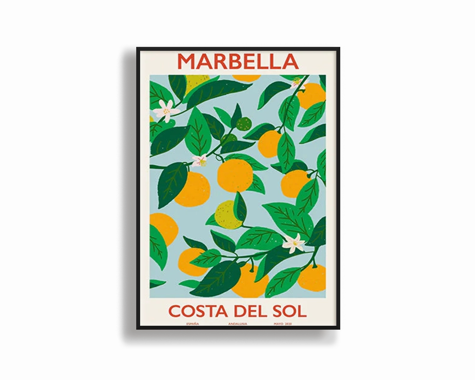 Poster Hub - Marbellamodern abstract painting decor