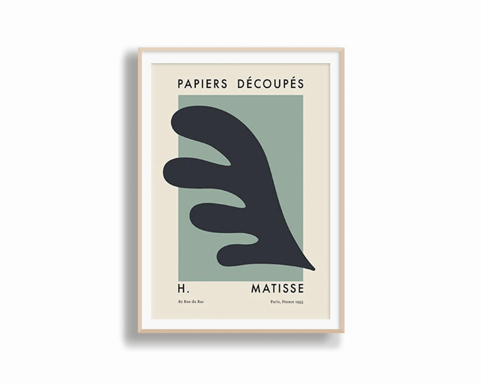 Poster Hub - Matisse Cutout Green