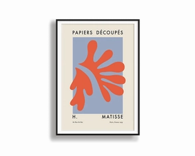 Poster Hub - Matisse Cutout Orangenordic style wall decor