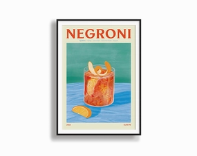 Poster Hub - Negroni Drinkmodern abstract painting decor