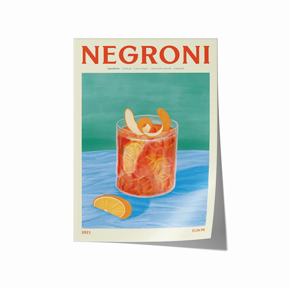 Poster Hub - Negroni Drink