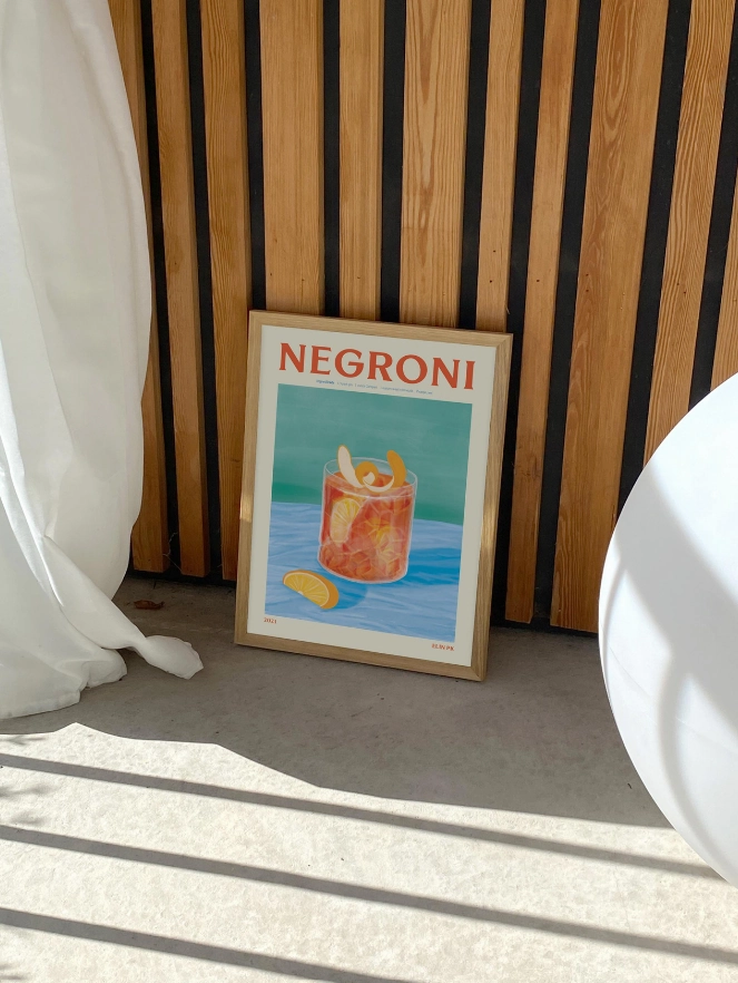 Poster Hub - Negroni Drink