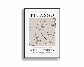 Poster Hub - Picasso Croquis Art Framedmodern abstract painting decor