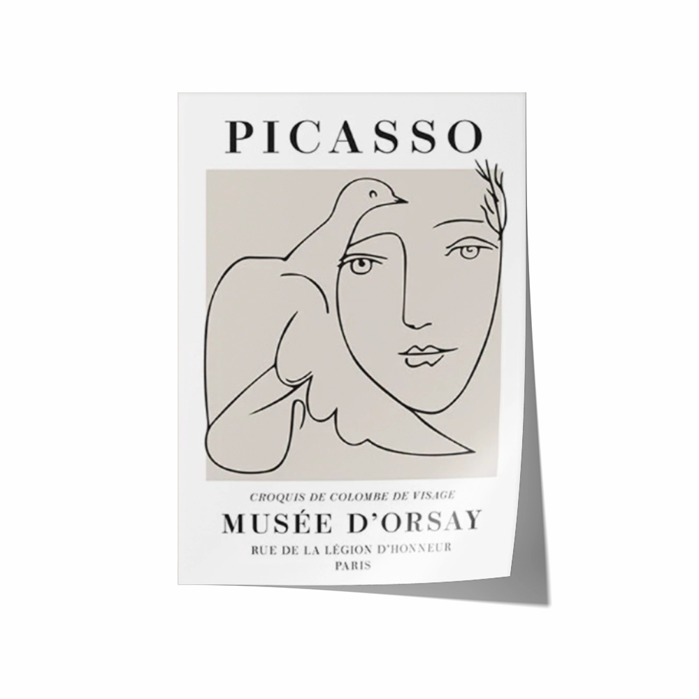 Poster Hub - Picasso Croquis Art Framed
