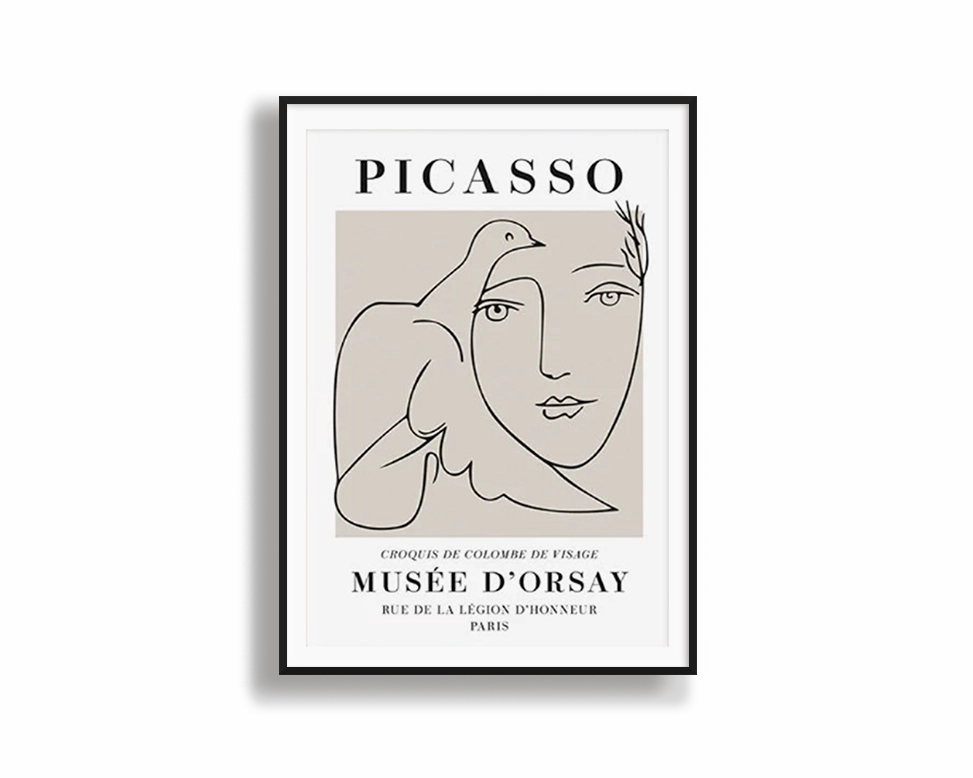 Poster Hub - Picasso Croquis Art Framedmodern abstract painting decor