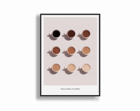 Poster Hub - Shades Of Coffeemodern abstract painting decor