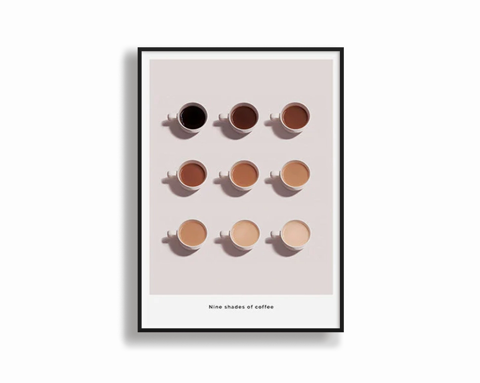Poster Hub - Shades Of Coffeenordic style wall decor