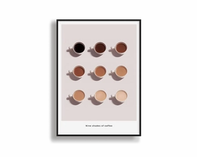 Poster Hub - Shades Of Coffeenordic style wall decor