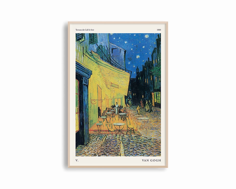 Poster Hub - Terrasse du Cafe le Soir by Vincent Van Gogh