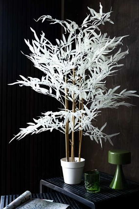 Potted Bamboo Ornament Naturaldecorative vase ,Modern Ceramic Vase for Home Decoration 