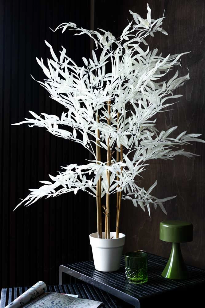 Potted Bamboo Ornament Naturaldecorative vase ,Modern Ceramic Vase for Home Decoration 