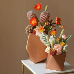 Potted Faux Cactus and Succulent Flower Arrangementhome decoration ,modern home decor 