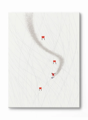 Powder Day, Canvasindoor decorative canvas print