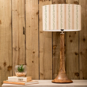Primavera Eva & Kinross Complete Table Lamp Mango/Melbareplacement lampshade,White Linen Drum Lampshade for Table or Floor Lamp