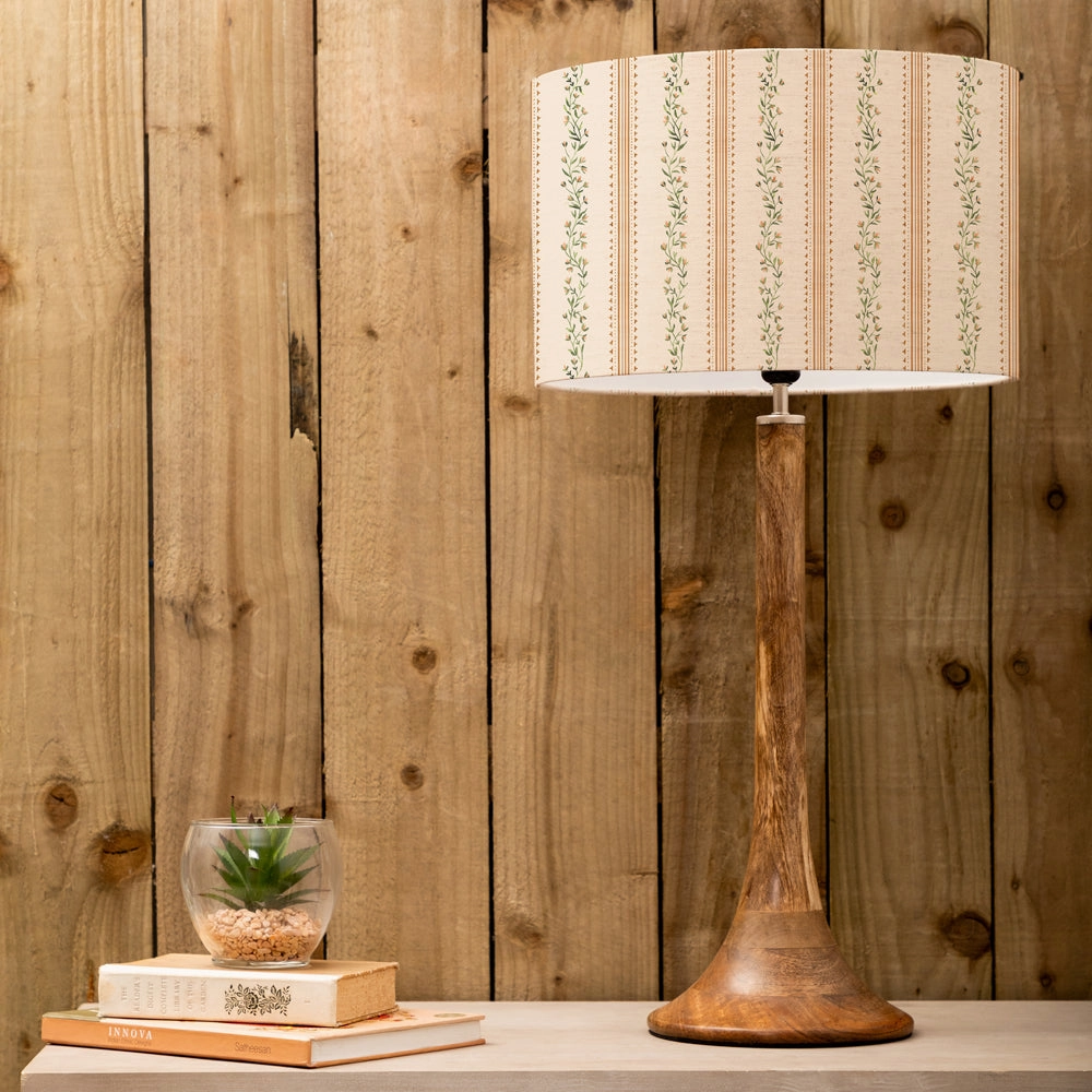 Primavera Eva & Kinross Complete Table Lamp Mango/Melbareplacement lampshade,White Linen Drum Lampshade for Table or Floor Lamp