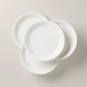 Profile White Dinner Plates - Set of 4easter decorations ,easter centerpiece 