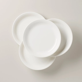 Profile White Dinner Plates - Set of 4thanksgiving decor ,thanksgiving centerpiece 