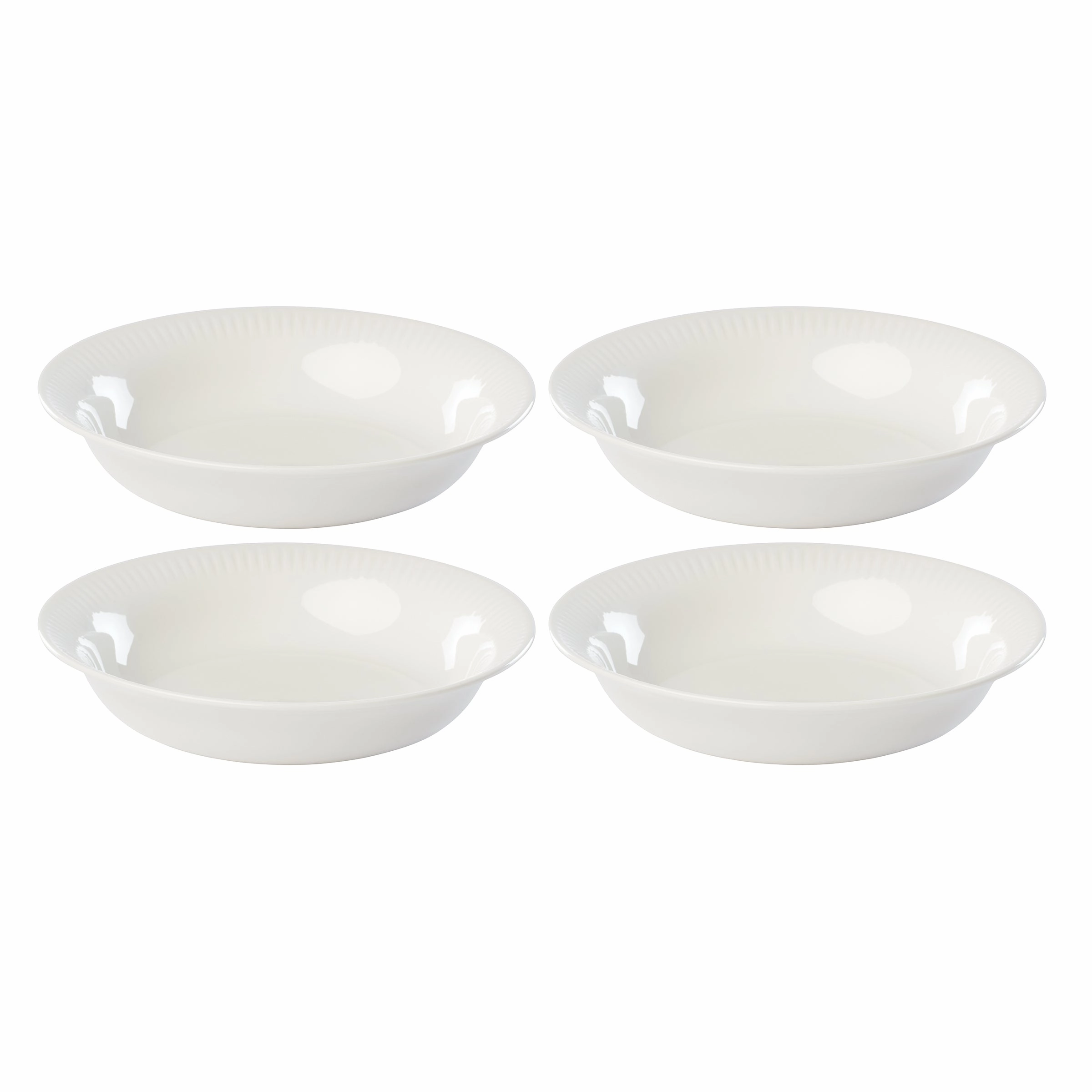 Profile White Pasta Bowls - Set of 4