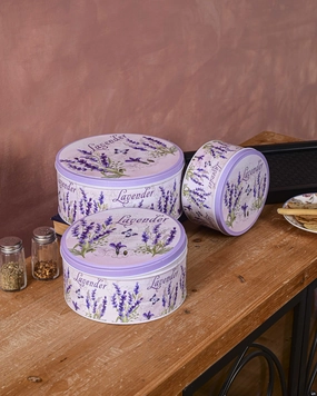 Provence Lavender Storage Canister - Set Of 3modern kitchen decor ,kitchen dinner set ,dinnerware 