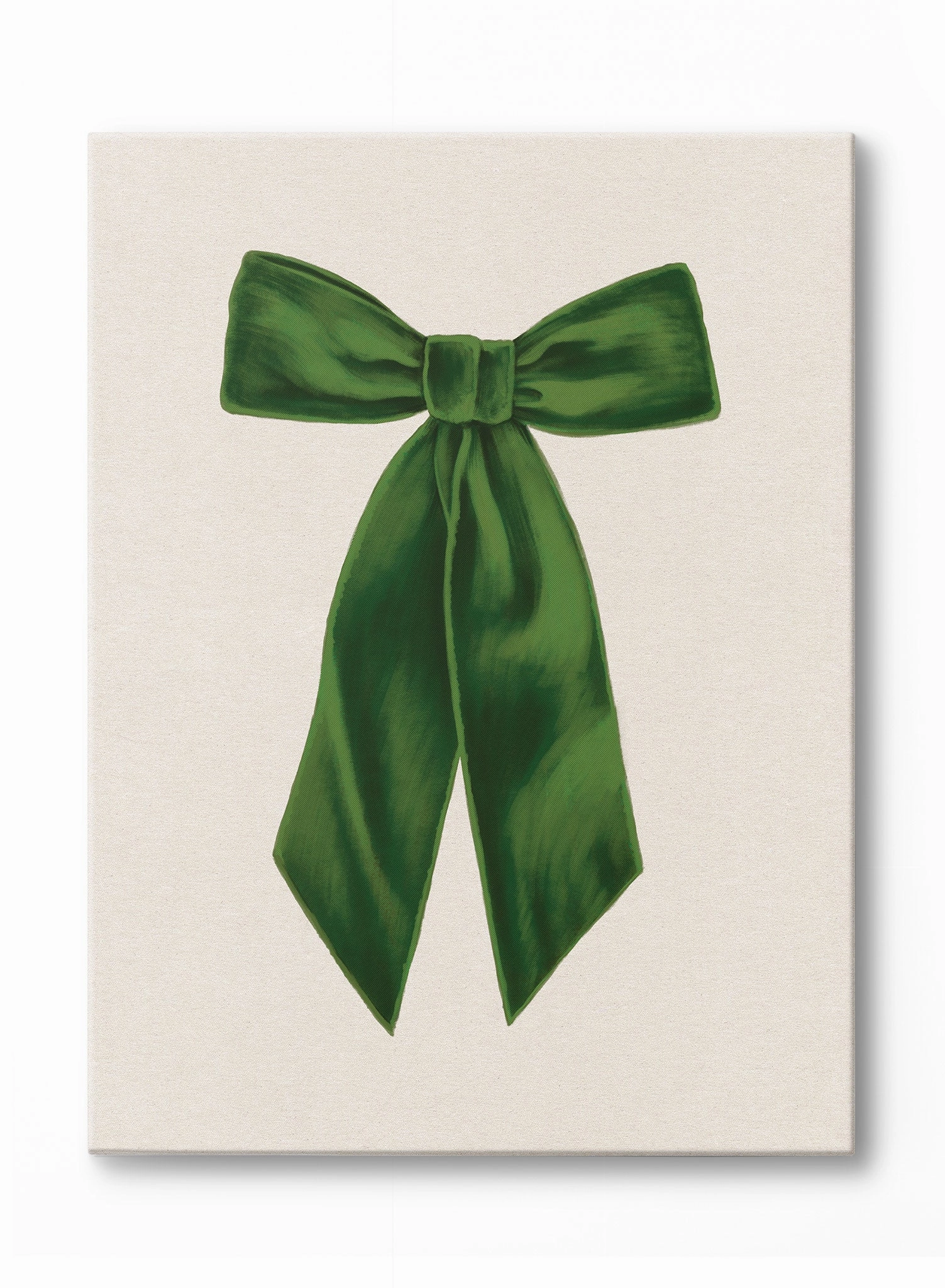 Put a Bow On It (Emerald), Canvasindoor decorative canvas print