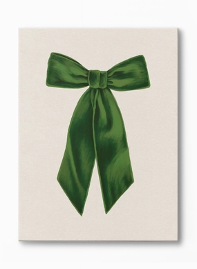 Put a Bow On It (Emerald), Canvasindoor decorative canvas print