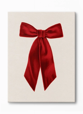 Put a Bow On It (Scarlet), Canvasindoor decorative canvas print