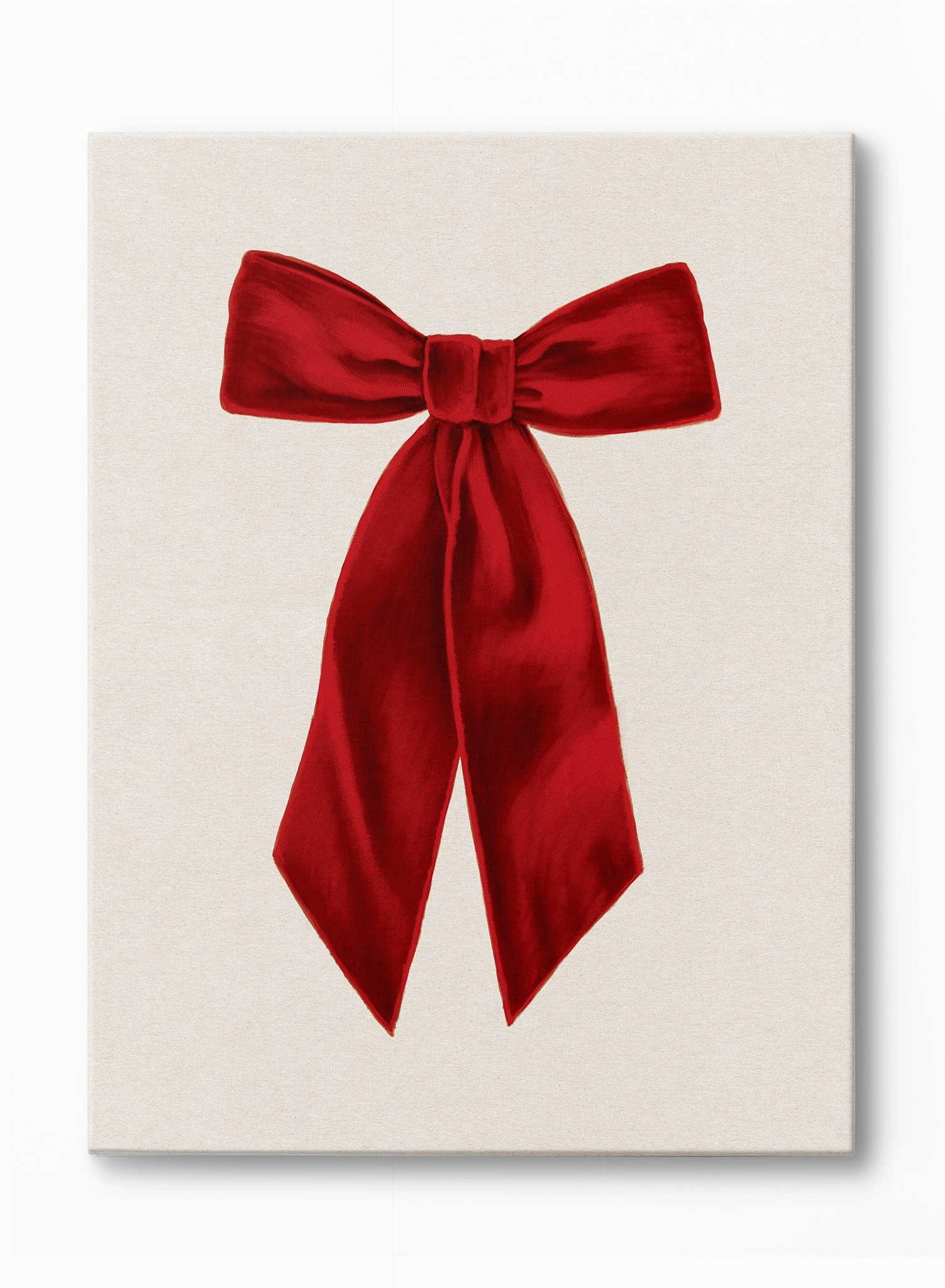 Put a Bow On It (Scarlet), Canvasindoor decorative canvas print