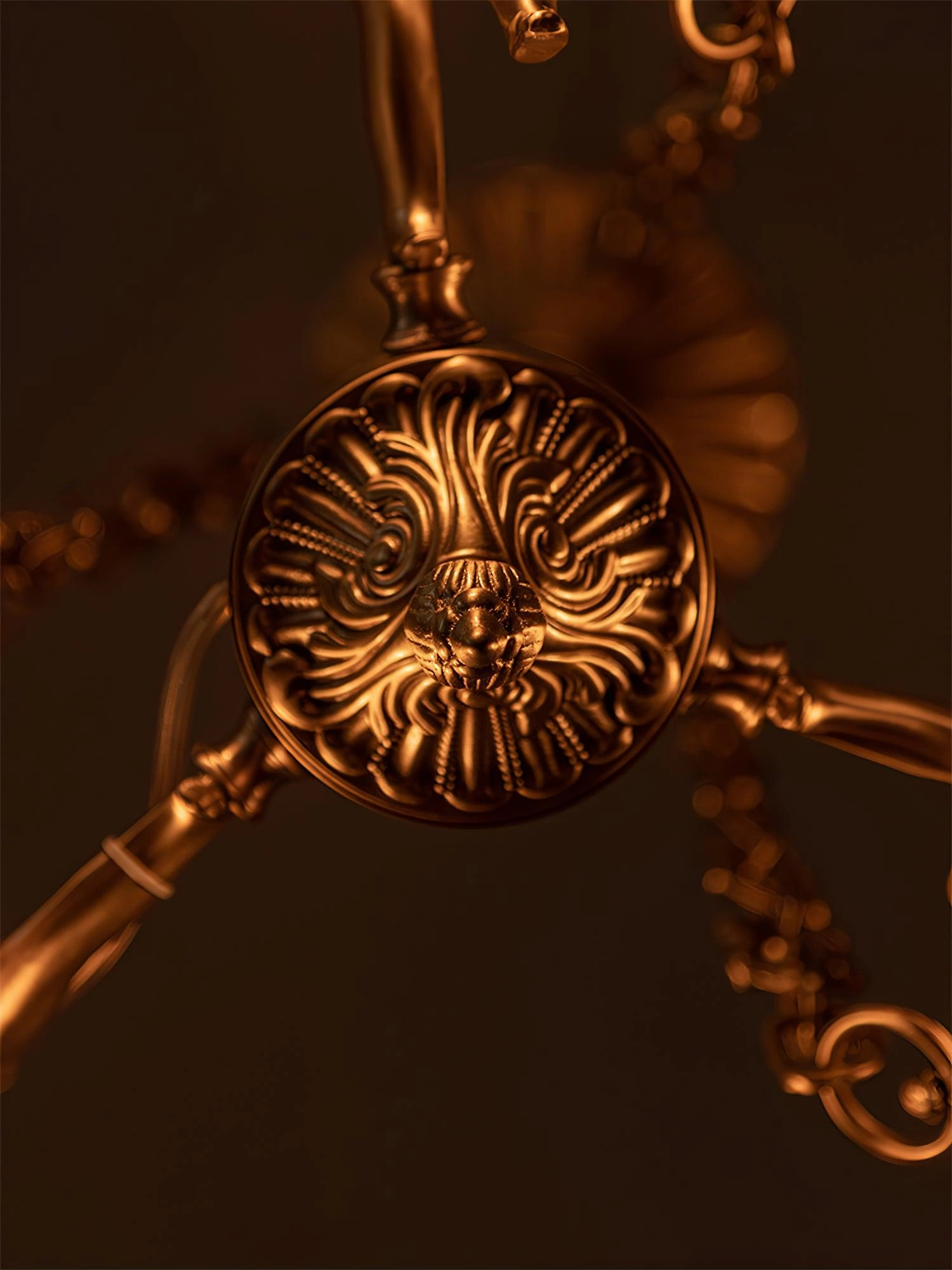 Putti Statuettes Brass Suspension