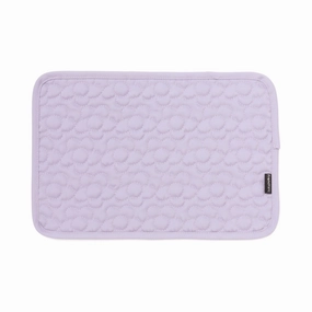 Quilted Mini Lunch Mat Flower Purplewaterproof oil-proof tablecloth