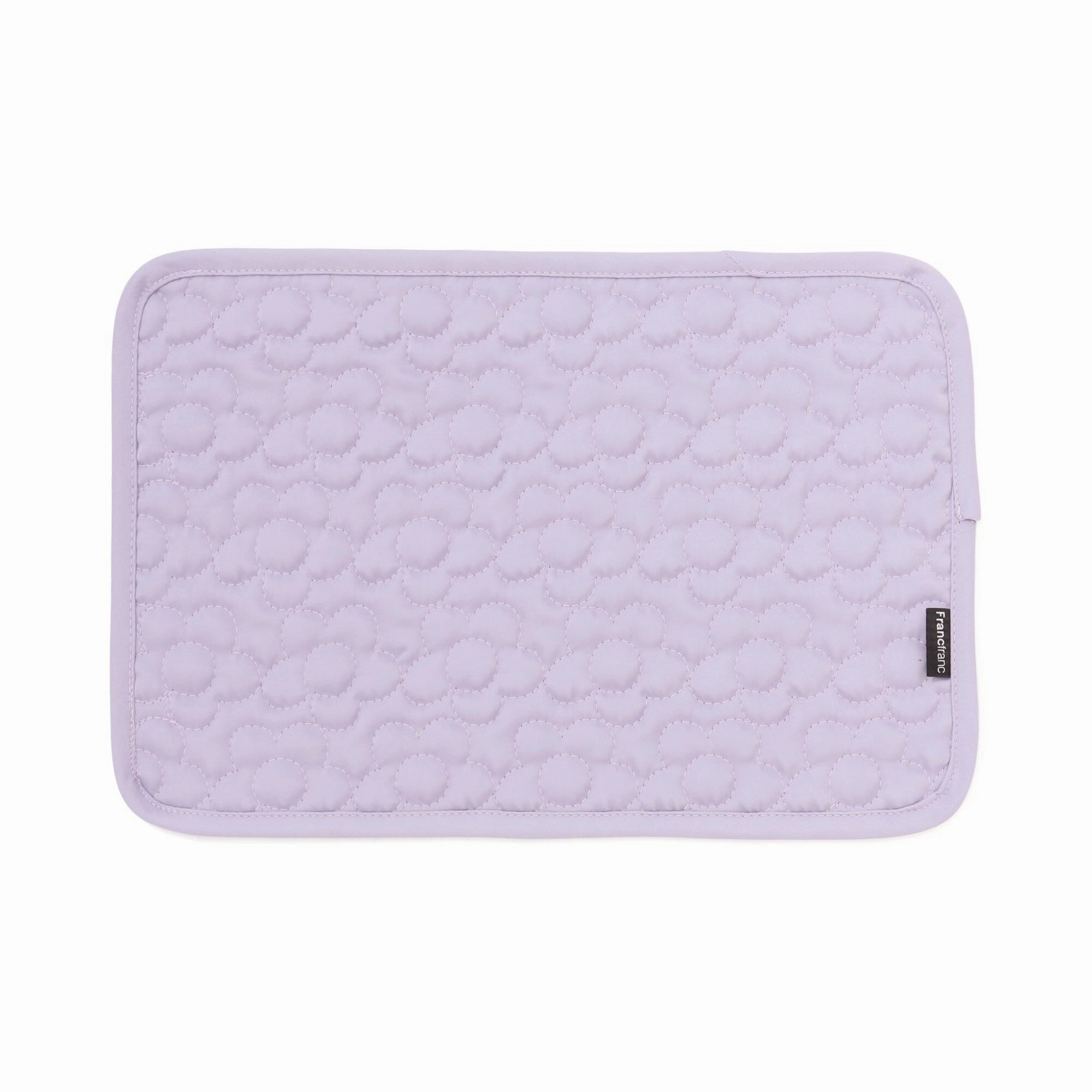 Quilted Mini Lunch Mat Flower Purplewaterproof oil-proof tablecloth