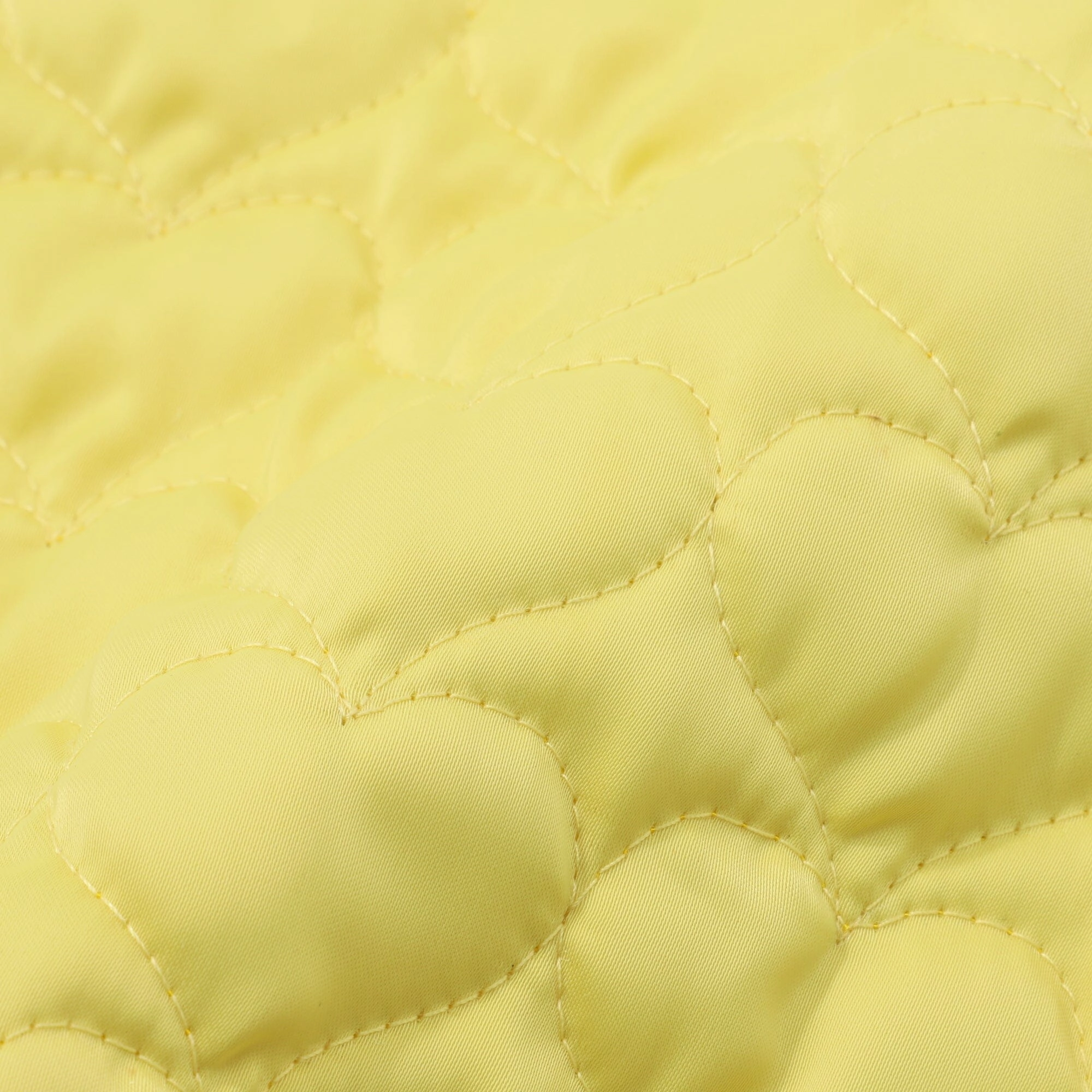 Quilted Mini Lunch Mat Heart Yellow
