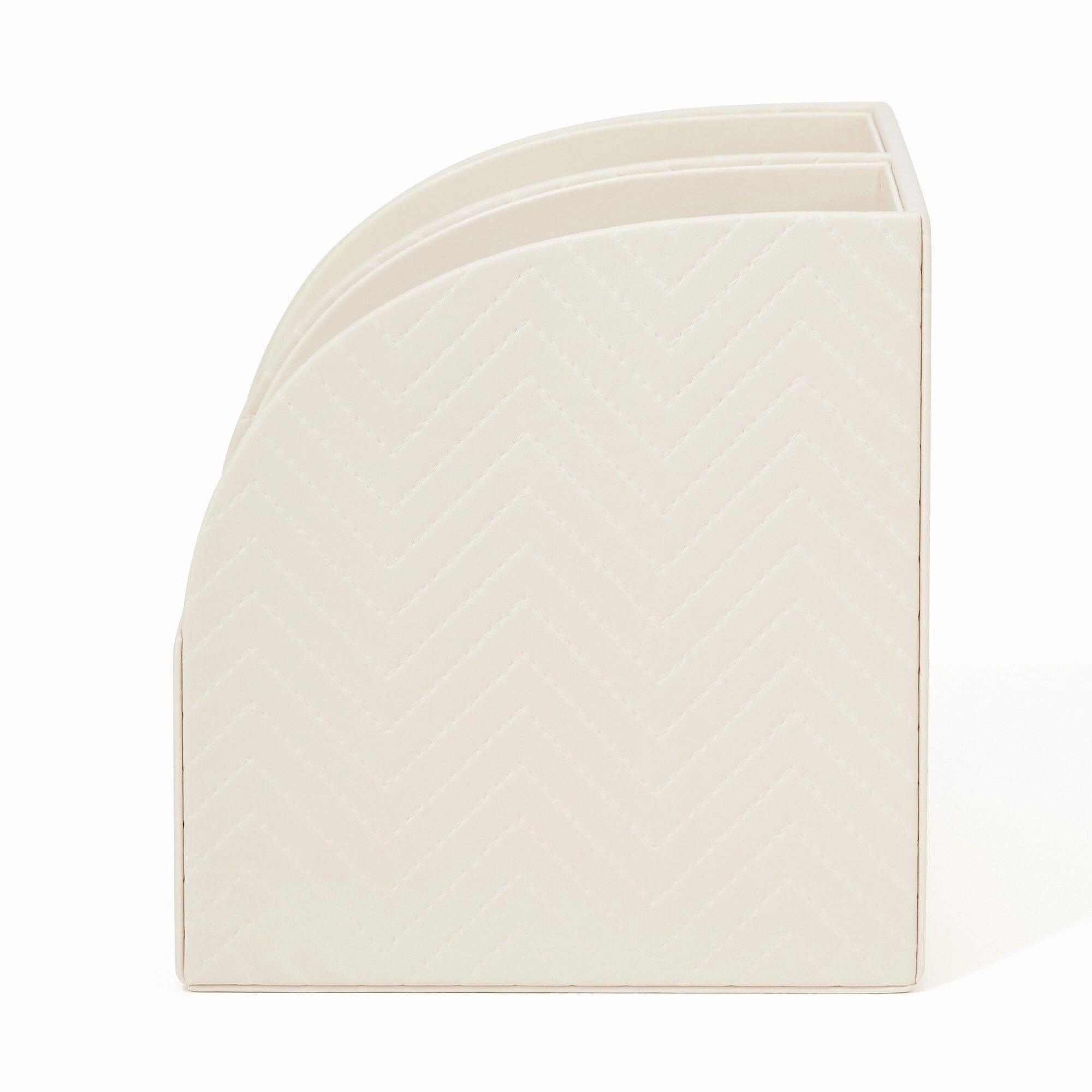 Quilting Desk Organizer Large Ivory