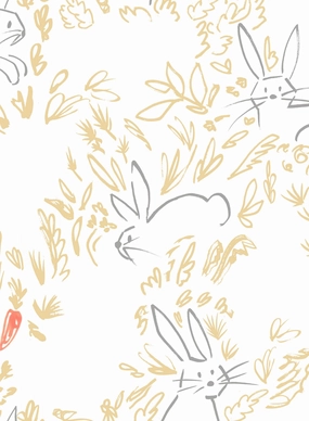 Rabbit Lunch, Wallpapernordic minimalist wallpaper