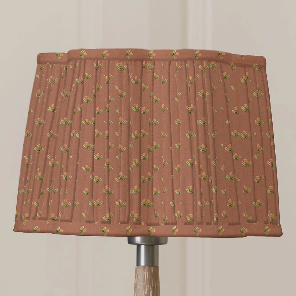 Raja Pleated Scalloped Lamp Shade Terracottamodern home decor ,home decor for bedroom 