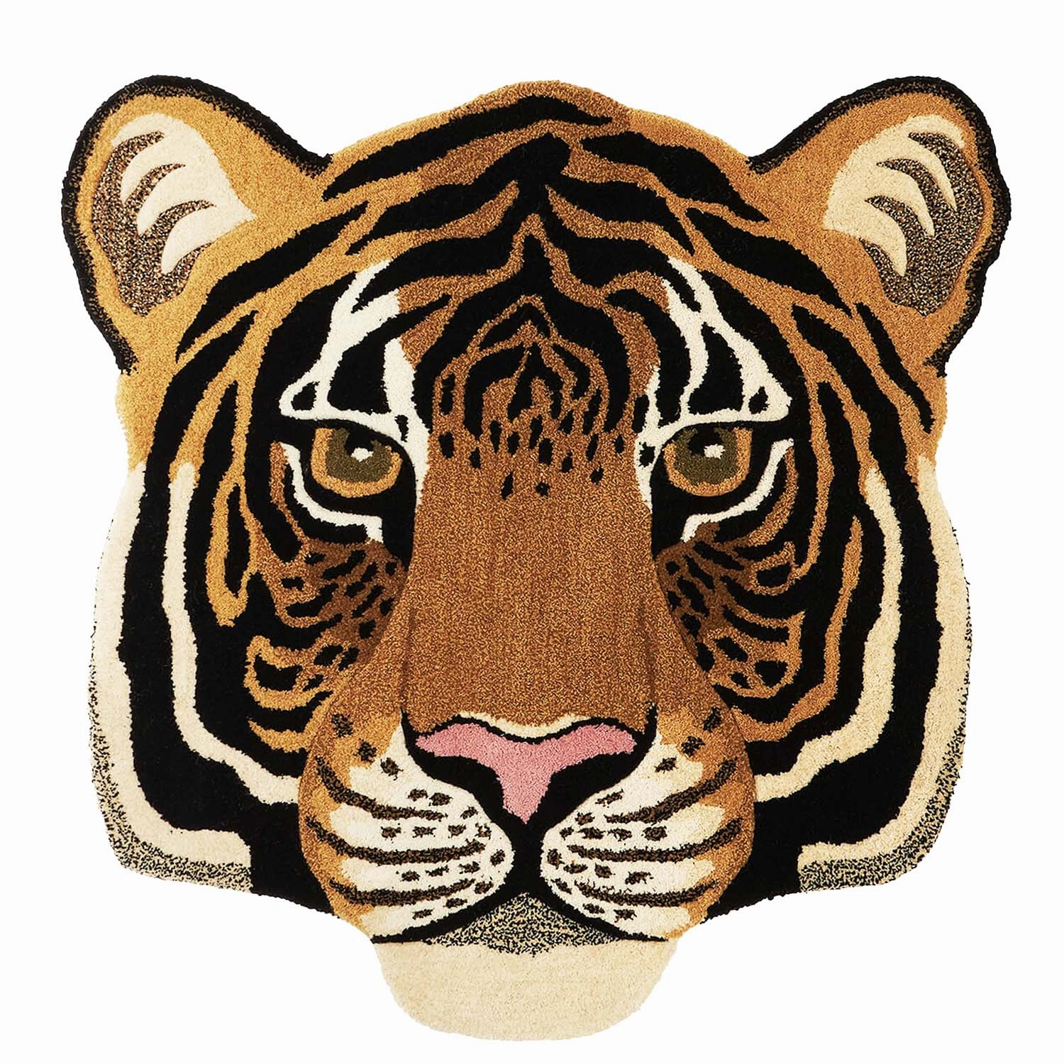 Rajah Tiger Head Rug - 40"bedding sets ,throw blankets 