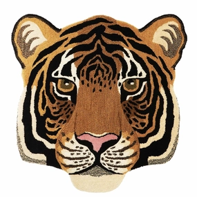 Rajah Tiger Head Rug - 40"bedding sets ,throw blankets 