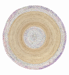 Ramona Multi-Colour Round Rug *NO RETURNS UNLESS FAULTYmodern color block patchwork rug